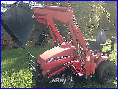 Honda Compact Tractor with Front Loader Honda model H5518 4wd and 4 wheel steer