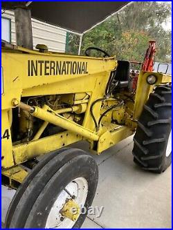 International 3444 Tractor Front Load With Kubota BX23 Adapted Backhoe