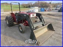 International 484 With Loader, 50 HP Diesel, 540 Pto, 3 Pt Hitch, 1 Remote