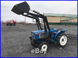 Iseki 4X4 Diesel Loader Tractor With Three Point And PTO 19HP