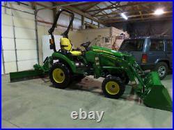 JOHN DEERE 2025R 4WD DSL HYDRO LOADER AND SCRAPER BLADE 2019 With 17 HRS