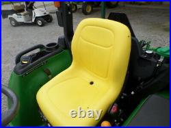 JOHN DEERE 3032E 4WD DSL HYDRO LOADER AND BUSHOG 2018 With 121 HRS
