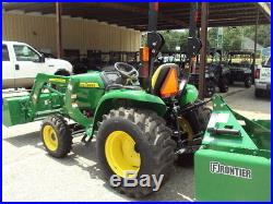 JOHN DEERE 3038E 4WD LDR AND FRONTIER BB2060 BOXBLADE 2017 With 4 HRS! MINT