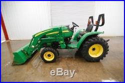 JOHN DEERE 3203 TRACTOR LOADER HST, OPEN ROPS, 32HP, 4x4, CLEAN, ONLY 626 HOURS