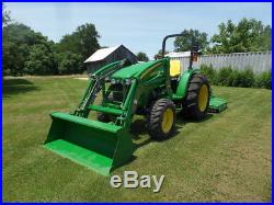 JOHN DEERE 4105 4WD LDR AND FRONTIER RC2072 BRUSHOG 2016 With 41 HRS! MINT
