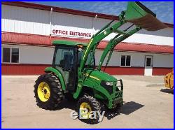 JOHN DEERE 4520 COMPACT CAB TRACTOR WITH LOADER HYDRO TRANSMISSION 1456 HOURS