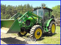 JOHN DEERE 5425 MFWD (4X4) CAB TRACTOR With553 LOADER