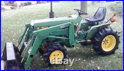 JOHN DEERE 650 COMPACT TRACTOR With 60 LOADER. 4X4. DIESEL. GOOD SHAPE