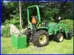 JOHN DEERE 755 MFWD HYDROSTATIC COMPACT TRACTOR WithLOADER & EXTRAS