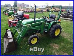 JOHN DEERE 770 COMPACT TRACTOR With 70 LOADER. YANMAR DIESEL. ONLY 1263 HRS! CLEAN