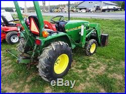 JOHN DEERE 770 COMPACT TRACTOR With 70 LOADER. YANMAR DIESEL. ONLY 1263 HRS! CLEAN