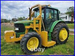 John Deer farm tractor with 20 ft boom mower 4x4