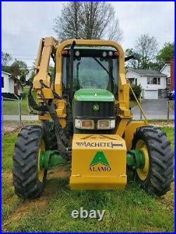John Deer farm tractor with 20 ft boom mower 4x4