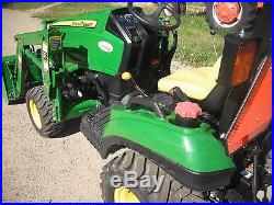 John Deere 1023E 4x4 Loader Compact Tractor & Tiller