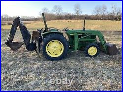 John Deere 1050 4x4 Farm Tractor Loader Backhoe
