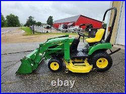 John Deere 2210 Sub Compact Tractor Loader Mower