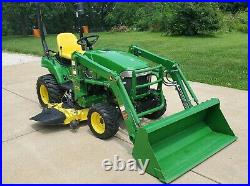 John Deere 2305 200X Loader and 62C Deck only 142 hours