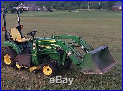 John Deere 2305 4x4 Tractor Mower with 200CX Loader