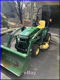 John Deere 2305 Amazing Barn Find! 4X4 Loader Mower Tractor with Only 8 Hours