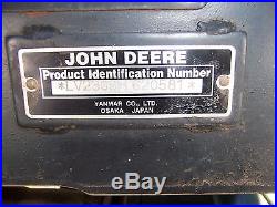 John Deere 2305 Compact Tractor LOADER BACKHOE