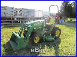 John Deere 2320 compact tractor loader mid mower low hours Hydrostatic trans 4wd