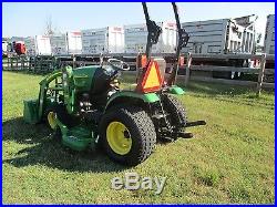John Deere 2320 compact tractor loader mid mower low hours Hydrostatic trans 4wd