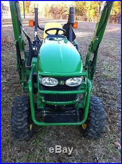 John Deere 2320 tractor w loader tiller. Only 28 hours. Ready to ship