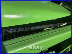 John Deere 2440 Loader Tractor with Front Loader Bucket, Cab, 4-Cyl 60.65 HP John Deere 2440 Loader Tractor with Front Loader Bucket, Cab, 4-Cyl 60.65 HP