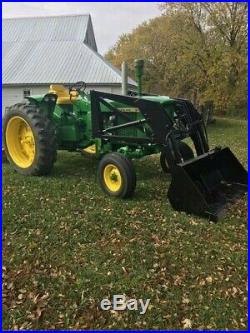 John Deere 2510 Wide Front Gas With Westendorf Loader and JD Blade