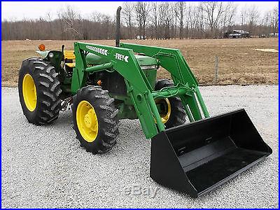John Deere 2555 Tractor & Frey Front Hydraulic Loader Diesel Nice 4x4