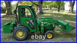 John Deere 2720 4wd Tractor with Loader Heated Cab Wheel Weights Counter weight