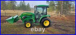 John Deere 3046r 4x4 Diesel Tractor Low Hours! Front Mount Snowblower! Loaded