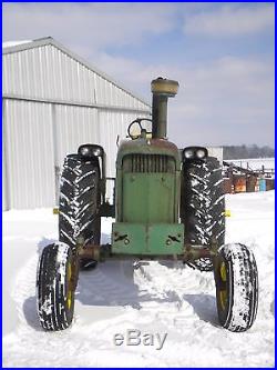 John Deere 4020 Diesel farm tractor synchro trans, wide front