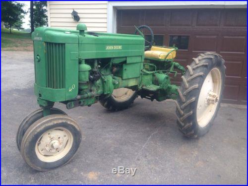 John Deere 40 Tractor -no reserve Nice Straight Tractor. Restore Or Leave As Is