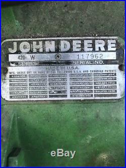 John Deere 420w