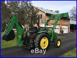 John Deere 4320 Diesel Tractor, 48 HP, 257 Hrs, 4x4, Hydro, Loader & Backhoe