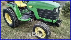 John Deere 4400 4x4 Compact Diesel Tractor 3 Pt Hitch with Loader Valve 4200 4300