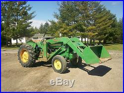 John Deere 440 Antique Tractor NO RESERVE Loader Power Steering 3 Point farmall