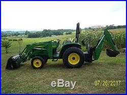 John Deere 4500 4 in 1 loader, back hoe Tractor