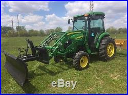 John Deere 4520 compact tractor with a/c factory cab 400x loader
