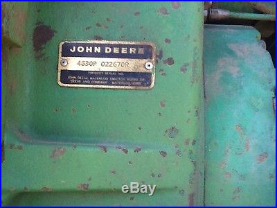 John Deere 4630 Tractor & Cab Diesel 4x4 Selling with no reserve