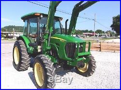 John Deere 5083E Tractor Cab with JD 553 Loader 4x4 Can Ship $1.85 per mile