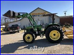 John Deere 5200 Diesel Tractor 4x4 With Front Loader And Bucket