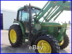 John Deere 6300 Diesel Tractor 4X4 With Cab and Loader