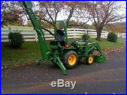 John Deere 650 Tractor with JD Front End Loader and Backhoe LOW RESERVE
