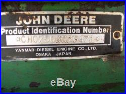 John Deere 750, 4-Wheel Drive Compact Diesel Tractor, Runs Good