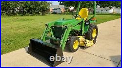 John Deere 755 Compact Utility Tractor with 70 loader and 60 Deck