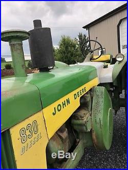 John Deere 830 Diesel. Antique Tractor. 70-720-730-80-820-830-R
