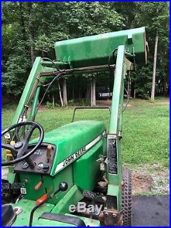 John Deere 855 4x4 Tractor, Model 70 Loader Tractor With 3 Point Hitch 24 HP
