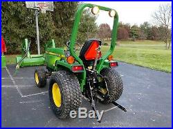 John Deere 855 MFWD (4WD) Compact Utility Tractor with 52 Front End Loader (FEL)